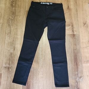 Levi's Denizen Modern Skinny Jeans Women's Size 12 Black Wash Stretch